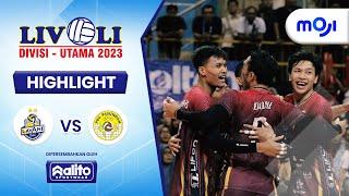 Lavani VS BIN Pasundan 2-3 | Highlight Livoli Divisi Utama 2023 Putra | Moji