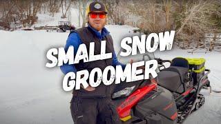 Small Trail Snowmobile Snow Groomer (Path master Standard with wing set)