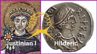 Justinian I and Hilderic #Justinian #vandals