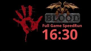 Blood 1997 Full Game SpeedRun in 16:30.
