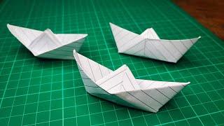 Origami boat, An easy way to make a Paper Boat ️