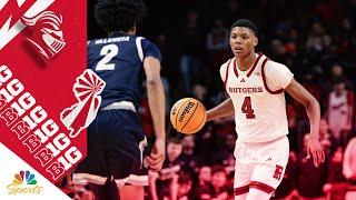 Ace Bailey highlights from Rutgers’ win vs. Merrimack | Big Ten on NBC