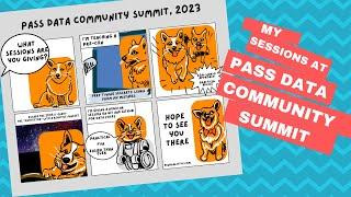 My sessions at PASS Data Community Summit 2023