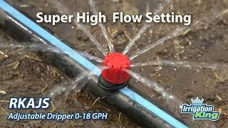 IrrigationKing Adjustable Dripper 0-18.5 GPH (0-70 LPH)