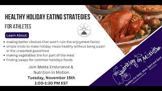 Healthy Holiday Eating Strategies for Athletes