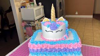 HERMOSO PASTEL DE UNICORNIO.