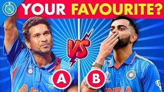 Which Player Do You Prefer? - LEGENDS vs CURRENT Edition | Cricket Quiz
