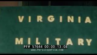 1958 HOME MOVIE   VIRGINIA MILITARY ACADEMY  VMI   MOCK BATTLE EXERCISE w/ TANKS  57644