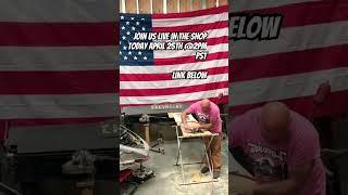 Join us LIVE in the shop! Mini Bike Chopper Trike! Link Below ⬇️ #hotrod #custom #art #metal #fyp