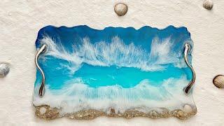 How to Make a Beautiful Resin Beach Tray From a Mold