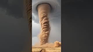 Massive Desert Tornado  #hurricane #weather #tropicalcyclone #storm #tornado