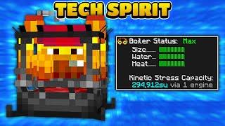 THE ULTIMATE CREATE BOILER & STORAGE SYSTEM! EP3 | Minecraft Tech Spirit [Modded Questing Skyblock]