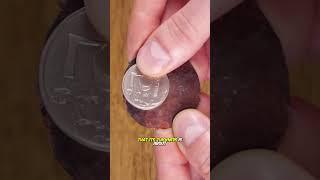 Can a mini plane made of coins fly if you throw it? #shorts