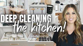 FALL KITCHEN DEEP CLEAN WITH ME 2024 | DEEP CLEANING KITCHEN FOR FALL | KITCHEN MUST HAVES + DECOR