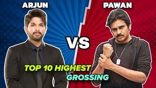 Allu Arjun Vs Pawan Kalyan Top 10 Highest Grossing Movies 