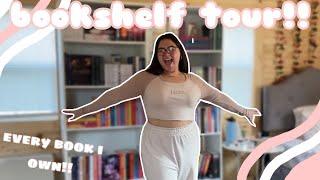 my bookshelf tour!! | every book i own (100+ books)