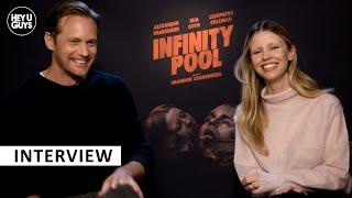 Alexander Skarsgård & Mia Goth- Infinity Pool, the thrill of pushing boundaires in the growing chaos