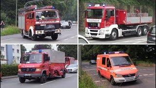 [Doppel WLF, FMD usw.] Einsatzfahrten der Feuerwehr Köln zu Unwetterlage in Leichlingen am 10.06.18