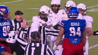 Shedeur Sanders appears to shove ref as tempers flare vs. Kansas | ESPN College Football