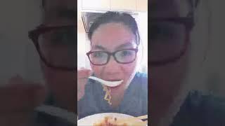 Inday Maria is live Mukbang Shin Ramyun noodles soup #yummy