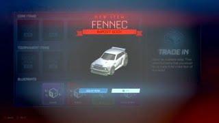 Gettingg fennec from import trade in in Rocket league!