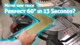 How to Cut ANY Angle on Your Miter Saw in 13 Seconds. Woodworking trick.