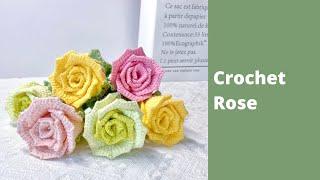 How to Crochet a Rose Bouquet  Crochet Flowers Bouquet Tutorial for Beginners