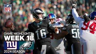 New York Giants vs. Philadelphia Eagles | 2024 Week 18 Game Highlights