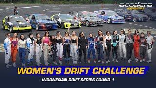 Para wanita beraksi di Women's Drift Challenge