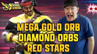 MEGA GOLD ORB & DIAMOND ORBS & RED STARS - MARVEL Strike Force - MSF