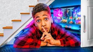 I BUILT A SECRET GAMING ROOM TO HIDE FROM MY MOM
