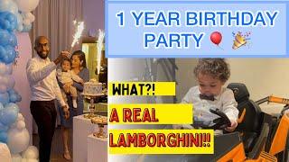 EMANUEL'S FIRST BIRTHDAY PARTY | Eritrean & Lebanese baby | Car entrance