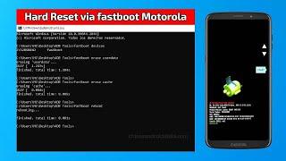 Cómo hacer un HARD RESET desde el MODO FASTBOOT en dispositivos Motorola y otros - Comandos (CMD)