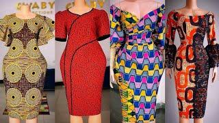 ️New African Ankara Midi Dress Fashion for Ladies | Latest Simple Ankara Dress Designs 