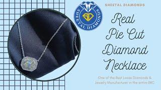 Pie Cut Diamond Pendant | Sheetal Diamonds