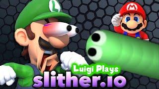 LUIGI PLAYS SLITHER.IO!!!!!