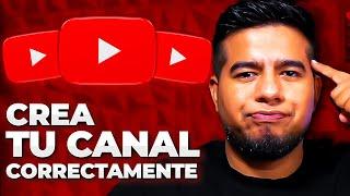 Como crear un canal de youtube (guia 2024 para principiantes)