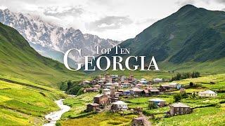 Top 10 Places To See In Georgia (Europe) | 4K Travel Guide