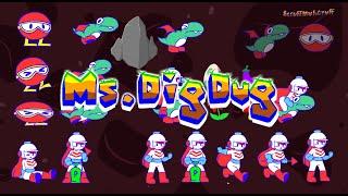 Ms dig dug animations