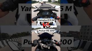 Yamaha R15 M VS Pulsar RS 200  #shorts #r15m