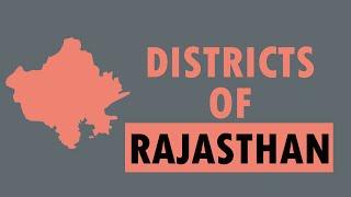 Districts of Rajasthan || List of Districts of Rajasthan