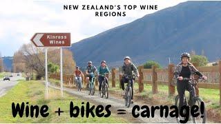 A NOT SO classy e-bike wine tour through Gibbston Valley, New Zealand!
