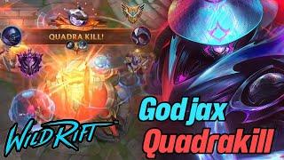 Wild rift "god"jax quadrakill-jax (1v2)vs ornn baron lane season 13