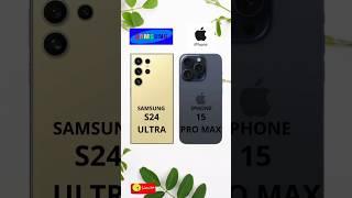 Samsung Galaxy S24 Ultra vs iPhone 15 Pro Max #samsunggalaxys24ultra #iphone15promax #shorts