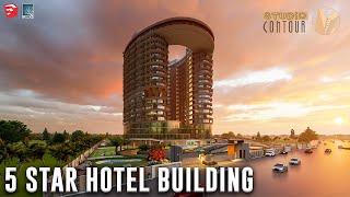 5 Star Hotel Building || 3D Architectural Walkthrough Hotel Design || Studio Contour #3dmodelling