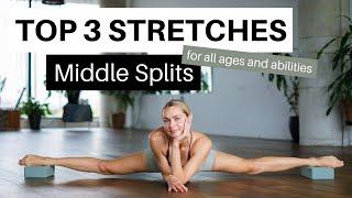 3 of the best Middle/Side Split Stretches! Low Pain - Beginners to Advanced - Get Your Splits Fast!