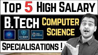 B.Tech CSE Top 5 Specializations B.Tech Computer Science Best Career Options! #btech #btechjobs