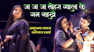 जा जा जा तहरा गईला के गम नईखे Anupama Yadav Dhananjay Sharma Sad Song #stage_show