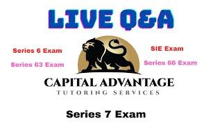 LIVE Q&A SIE  Exam and ALL FINRA AND NASAA Exam 6/27/2024