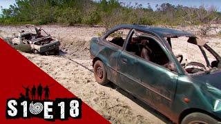 Watch a Hyundai pull a Suzuki 4x4 out of deep mud | Black As - Season 1 Episode 18